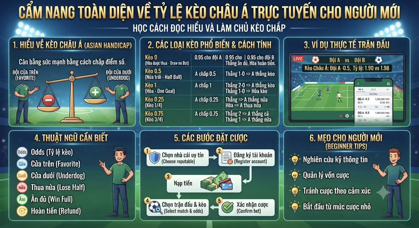 tỷ lệ kèo châu Á trực tuyến